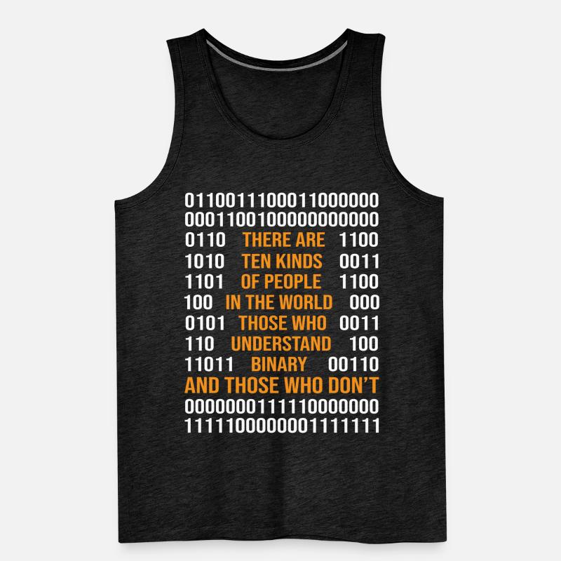 Programming Binary Code There Are 10 Kinds Of Peop Männer Premium Bio Tank Top