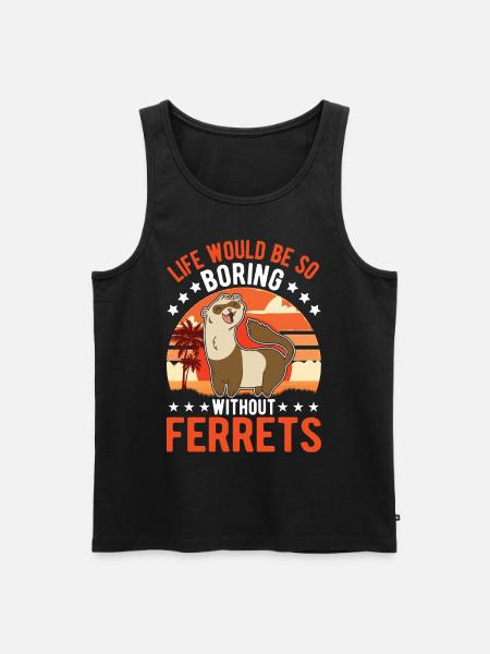 Ferret lover Ferret Gift - Men's Premium Organic Tank Top - black