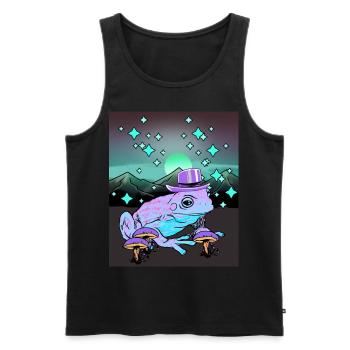 Nature Frog Magical Toad Amphibian Wizard Child - Men's Premium Organic Tank Top - black - Front - AI Model Male 178 light (178cm)