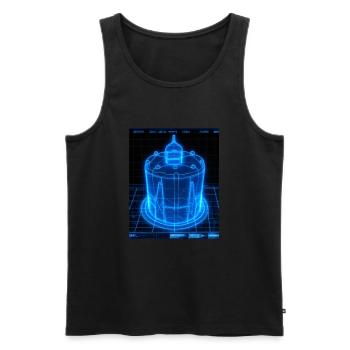 Cake Blueprint Pastry Chef Cake Baking - Men's Premium Organic Tank Top - black - Front - Michal (187cm)