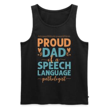 Speech Therapist Therapy Assistant - Männer Premium Bio Tank Top - Schwarz - Vorne - AI Model Male 178 light (178cm)
