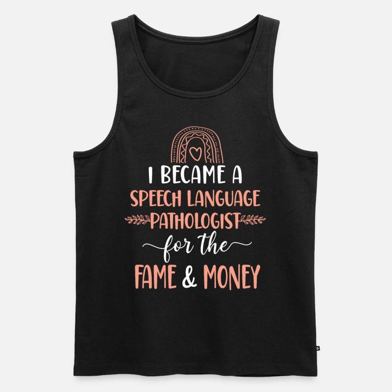 Speech Therapist Therapy Assistant - Männer Premium Bio Tank Top - Schwarz