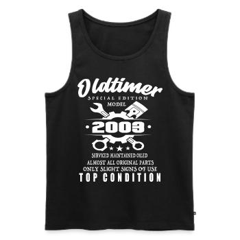 Oldtimer Special Edition Modell 2003 Geburtstag - Männer Premium Bio Tank Top - Schwarz - Vorne - Michal (187cm)
