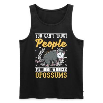 Opossum Cadeau Marsupial Opossum - Débardeur bio Premium Homme - noir - Devant - Michal (187cm)