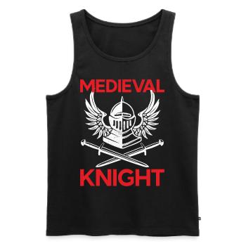 Renaissance Ren Fair Saying Slogan - Medieval Knig - Männer Premium Bio Tank Top - Schwarz - Vorne - AI Model Male 178 light (178cm)