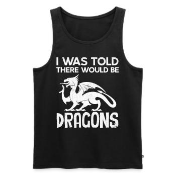 Renaissance Festival - I Was Told There Would Be D - Männer Premium Bio Tank Top - Schwarz - Vorne - AI Model Male 178 light (178cm)