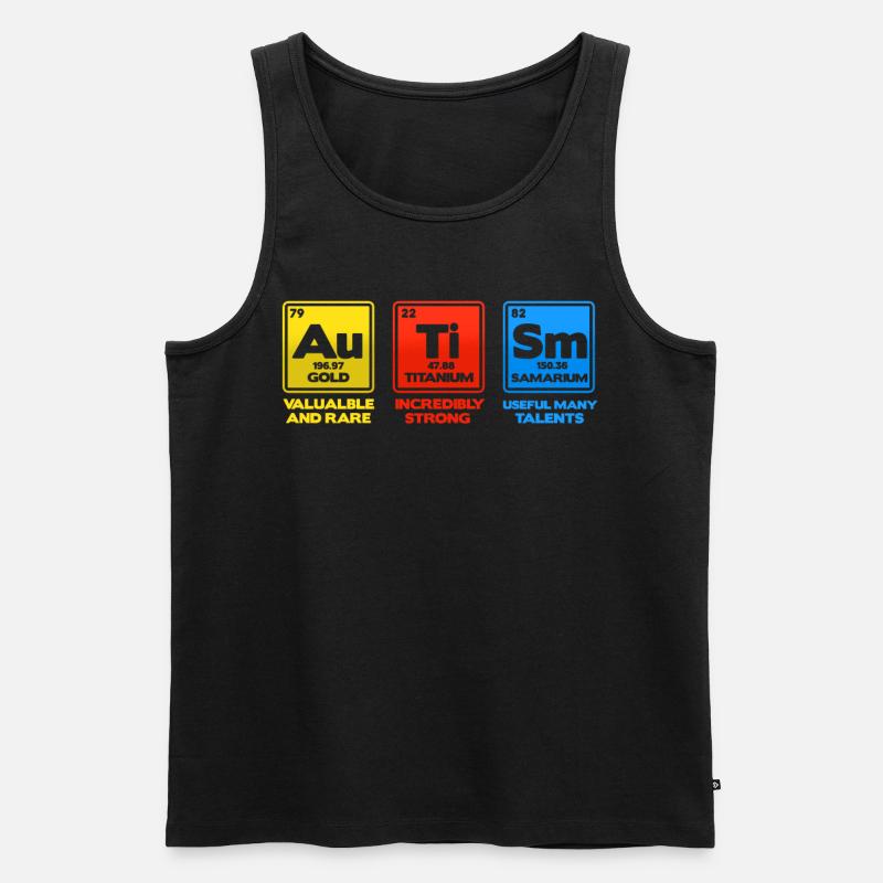 Autismus - Männer Premium Bio Tank Top - Schwarz