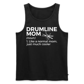 Drumline Drum Gift - Men's Premium Organic Tank Top - black - Front - AI Model Male 178 light (178cm)