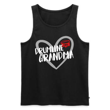 Drumline Drum Gift - Men's Premium Organic Tank Top - black - Front - AI Model Male 178 light (178cm)