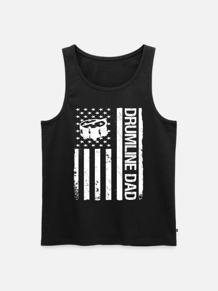 Drumline Drum Gift - Men's Premium Organic Tank Top - black