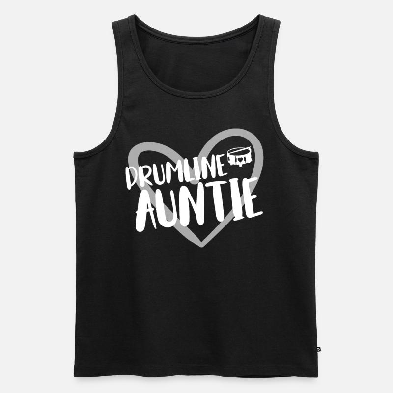 Drumline Trommeln Geschenk - Männer Premium Bio Tank Top - Schwarz