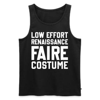Ren Fair - Low Effort Renaissance Faire Costume - Männer Premium Bio Tank Top - Schwarz - Vorne - AI Model Male 178 light (178cm)