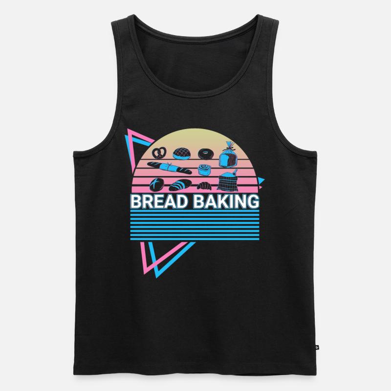 Bread Baking Baker Retro - Men's Premium Organic Tank Top - black