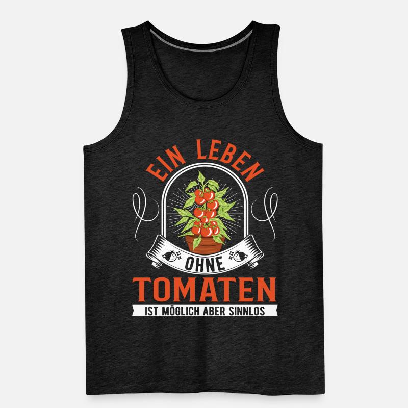 A life without tomatoes is possible But pointless Men's Premium Organic Tank Top