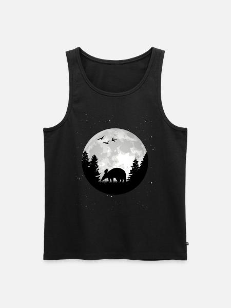 Aardvark Lune - Débardeur bio Premium Homme - noir