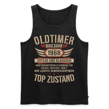 55th birthday 50 years classic car gift 1973 - Men's Premium Organic Tank Top - black - Front - Michal (187cm)
