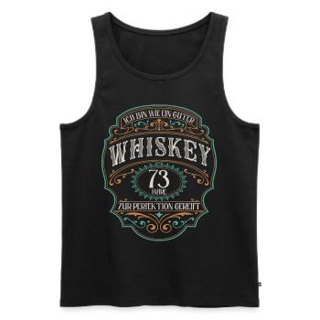 73 Jahre bin guter Whisky Whiskey 73. Geburtstag - Männer Premium Bio Tank Top - Schwarz - Vorne - Michal (187cm)