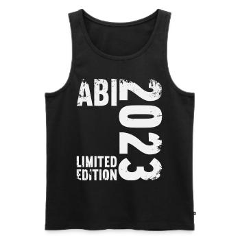 Abitur Gymnasium Women and Men Abi 2023 - Men's Premium Organic Tank Top - black - Front - Michal (187cm)