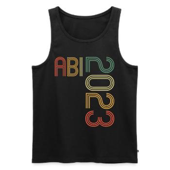 Abitur Gymnasium Women and Men Abi 2023 - Men's Premium Organic Tank Top - black - Front - Michal (187cm)