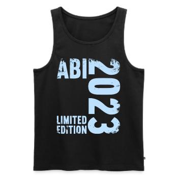 Abitur Gymnasium Women and Men Abi 2023 - Men's Premium Organic Tank Top - black - Front - Michal (187cm)
