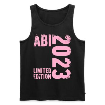 Abitur Gymnasium Women and Men Abi 2023 - Men's Premium Organic Tank Top - black - Front - Michal (187cm)