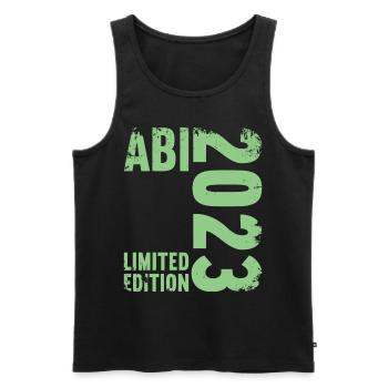 Abitur Gymnasium Women and Men Abi 2023 - Men's Premium Organic Tank Top - black - Front - Michal (187cm)