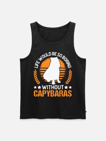 Capybara Cadeau Capibara capybara - Débardeur bio Premium Homme - noir