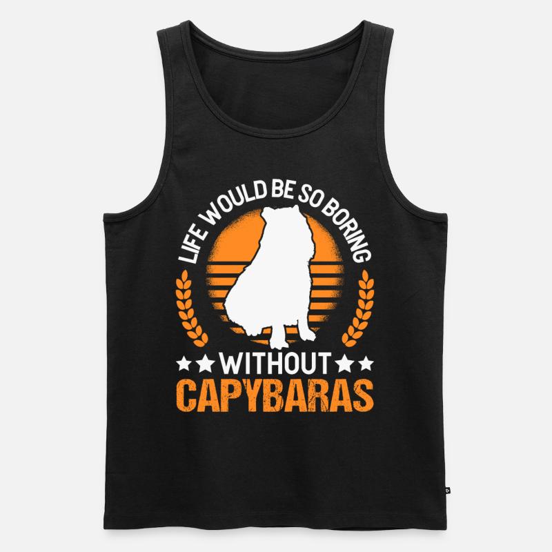 Capybara Gift Capibara capybara - Men's Premium Organic Tank Top - black