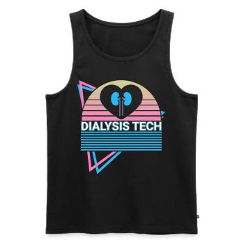 Dialyse-Techniker Dialyse-Techniker Retro - Männer Premium Bio Tank Top - Schwarz - Vorne - AI Model Male 178 light (178cm)