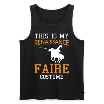 Ren Fair Saying Slogan This Is My Renaissance Fair - Männer Premium Bio Tank Top - Schwarz - Vorne - AI Model Male 178 light (178cm)