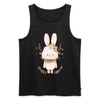 Easter - Men's Premium Organic Tank Top - black - Front - Michal (187cm)