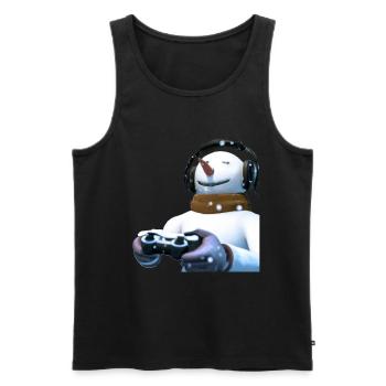Gamer Gaming Zocker - Männer Premium Bio Tank Top - Schwarz - Vorne - Michal (187cm)