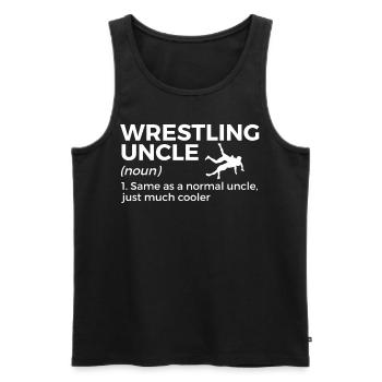 Wrestling - Männer Premium Bio Tank Top - Schwarz - Vorne - AI Model Male 178 light (178cm)
