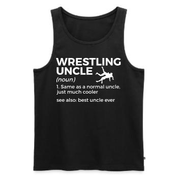 Wrestling - Männer Premium Bio Tank Top - Schwarz - Vorne - Michal (187cm)