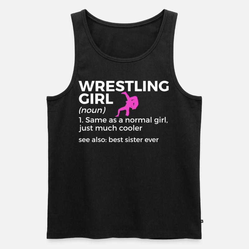 Wrestling - Männer Premium Bio Tank Top - Schwarz