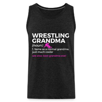 Wrestling - Men's Premium Organic Tank Top - charcoal grey - Front - Alexander (188cm)