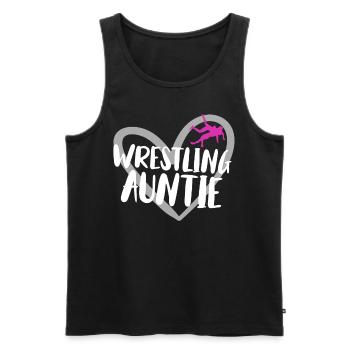 Wrestling - Männer Premium Bio Tank Top - Schwarz - Vorne - Michal (187cm)