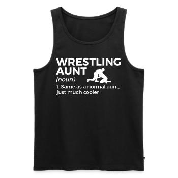 Wrestling - Männer Premium Bio Tank Top - Schwarz - Vorne - Michal (187cm)