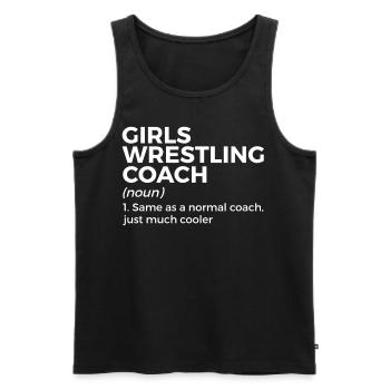 Wrestling - Männer Premium Bio Tank Top - Schwarz - Vorne - Michal (187cm)