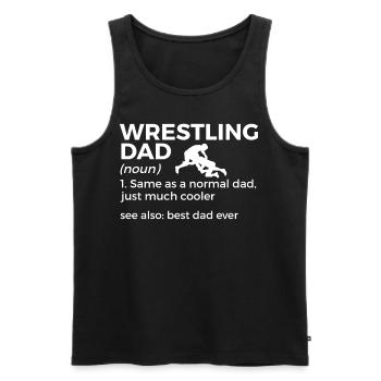 Wrestling - Männer Premium Bio Tank Top - Schwarz - Vorne - AI Model Male 178 light (178cm)
