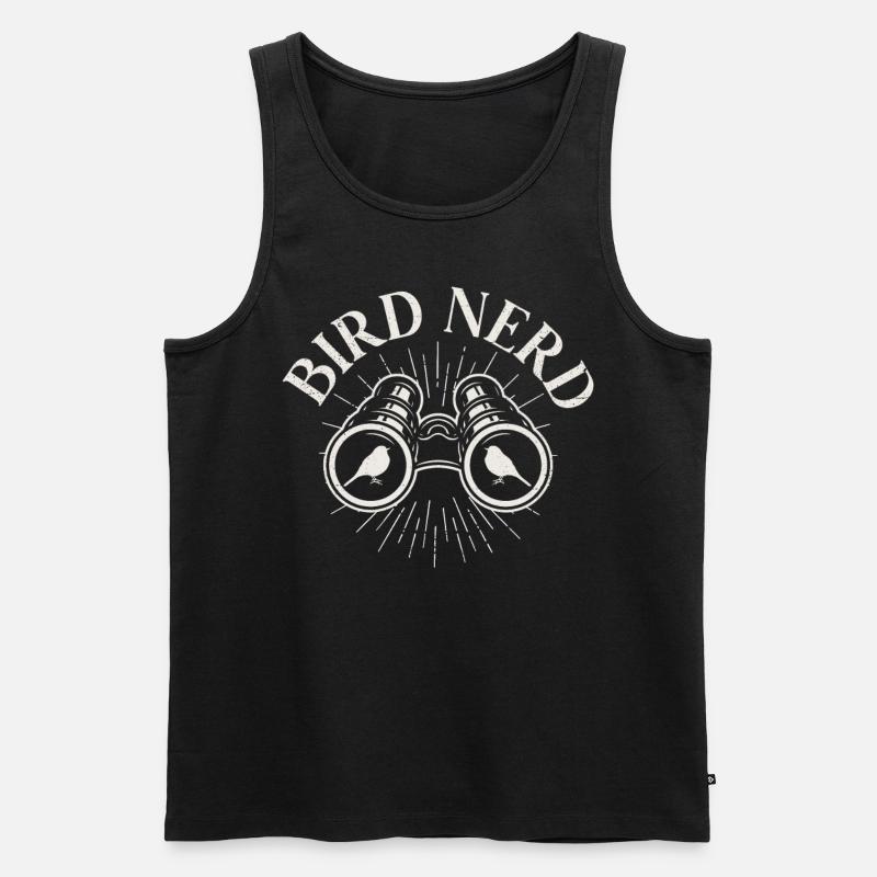 Bird Nerd - Männer Premium Bio Tank Top - Schwarz