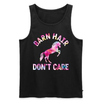 Barn Hair Dont Care - Männer Premium Bio Tank Top - Schwarz - Vorne - AI Model Male 178 light (178cm)