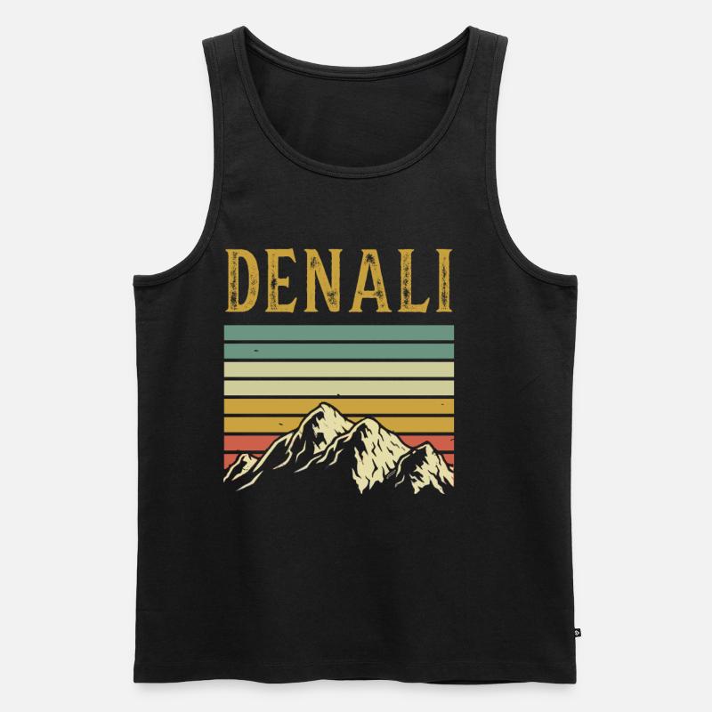 Alaska - Männer Premium Bio Tank Top - Schwarz