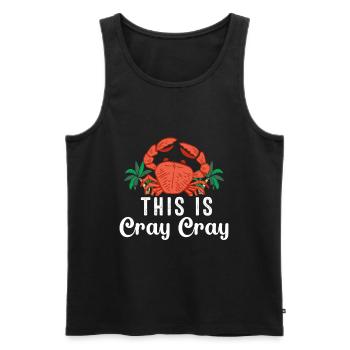 Crabe Scorpion Homard Crevettes Crabes - Débardeur bio Premium Homme - noir - Devant - Michal (187cm)