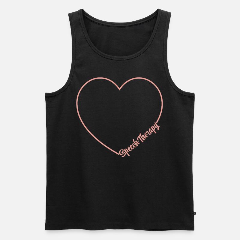 Speech Therapist Therapy Assistant - Männer Premium Bio Tank Top - Schwarz