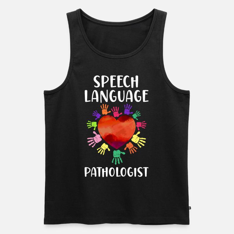 Speech Therapist Therapy Assistant - Männer Premium Bio Tank Top - Schwarz