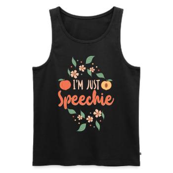 Speech Therapist Therapy Assistant - Men's Premium Organic Tank Top - black - Front - Michal (187cm)