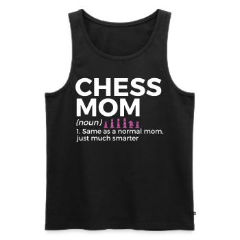 Schach Spieler - Männer Premium Bio Tank Top - Schwarz - Vorne - Michal (187cm)