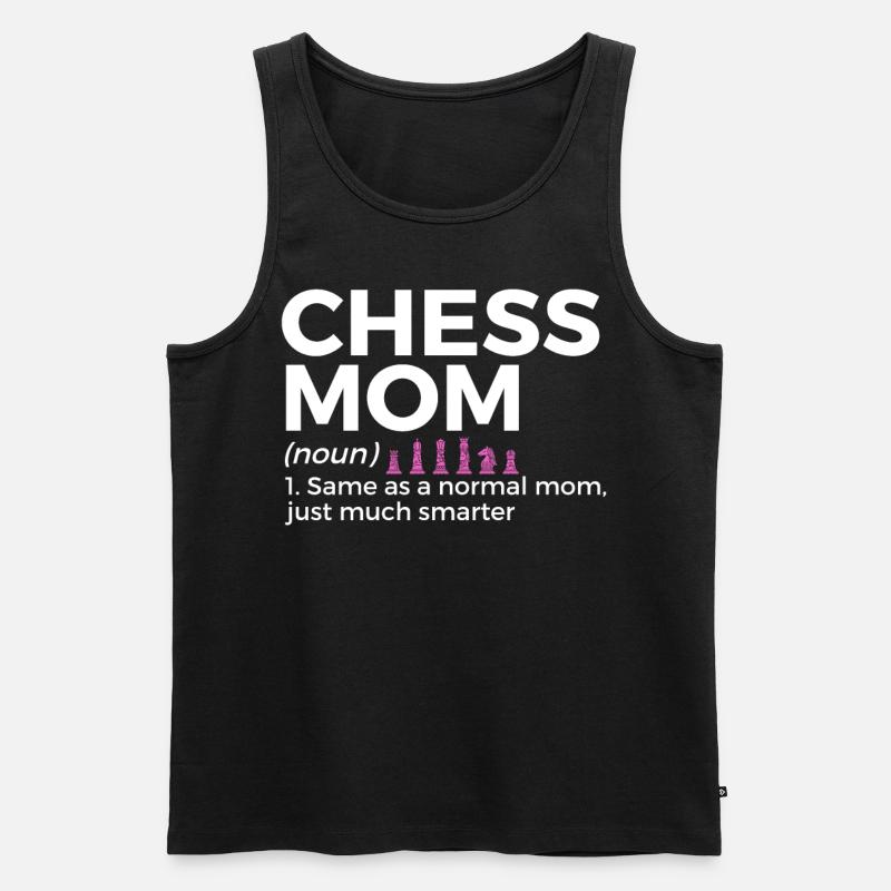 Schach Spieler - Männer Premium Bio Tank Top - Schwarz