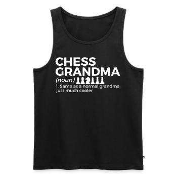 Chess Player - Men's Premium Organic Tank Top - black - Front - Michal (187cm)